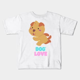 Love dogs my family Kids T-Shirt